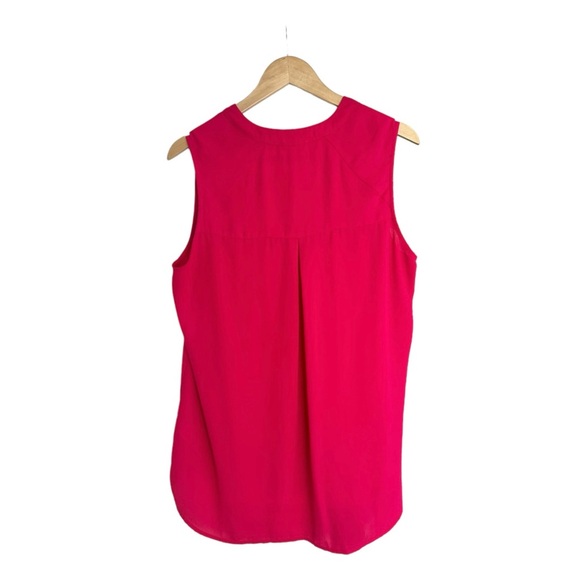 Anthropoligie Pleione Pink V-Neck Shell Tank Top Size XL - Picture 7 of 11